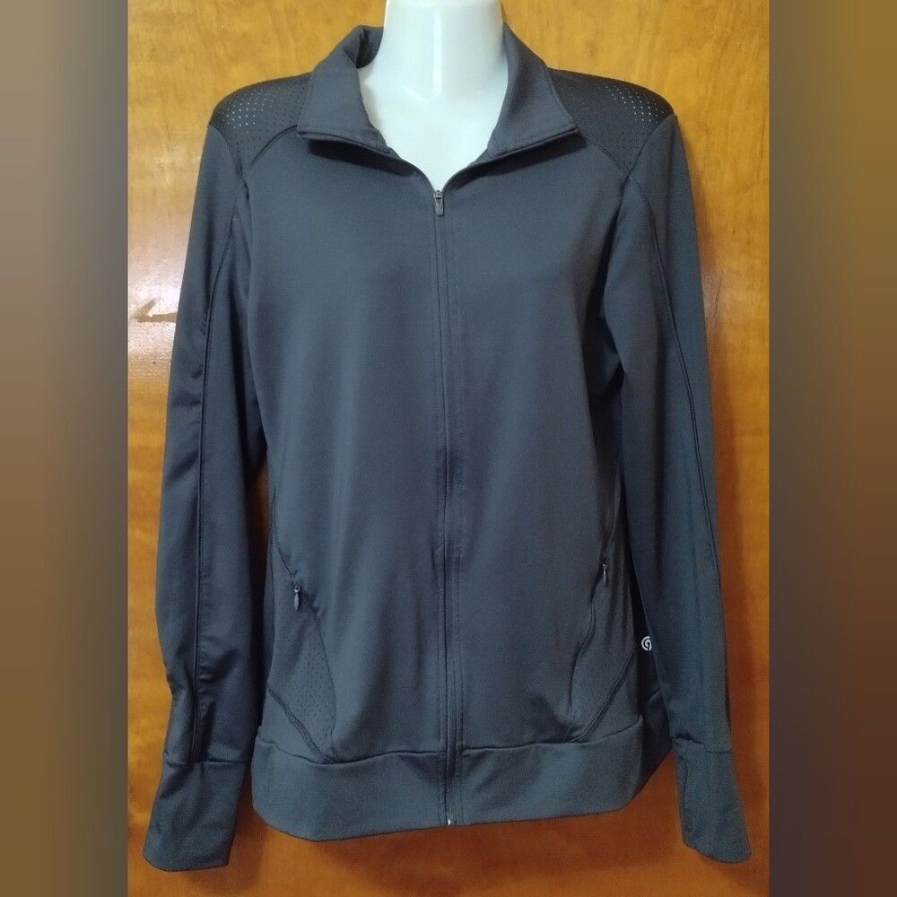 Champion Dk Purple Warm-Up Athletic Full Zip Jacket Sz M Fleece Sweatshirt